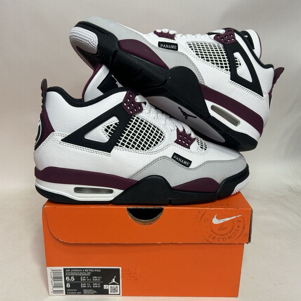 Nike Air Jordan 4 Retro x Paris Saint-Germain “Bordeaux”